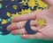 Big Moon Star Table Confetti Decor Glitter Table Confetti Moon Star Decoration for Birthday Wedding Theme Thanks Giving Party Valentine's Mother's Day Scatter Bless Confetti (Gold,Dark Blue)